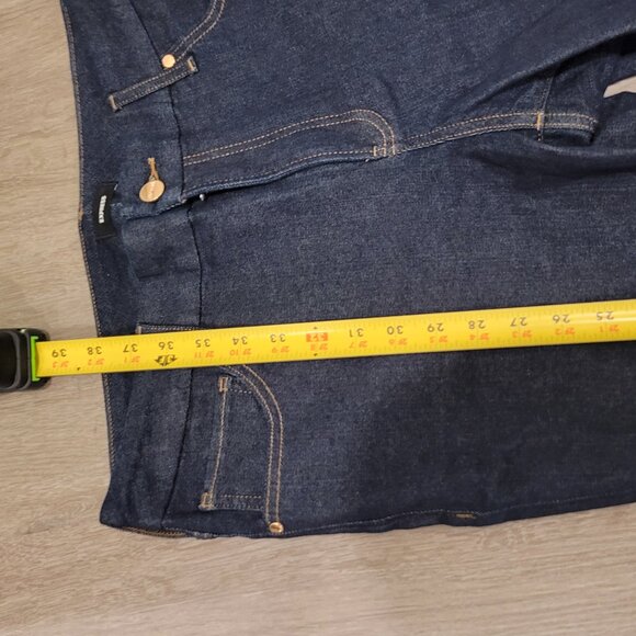 Express Skinny Jeans Leggings Dark Wash Size Large - Picture 16 of 16